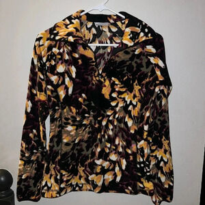 Columbia 1/4 Zip Floral Fleece Pullover - Size XS